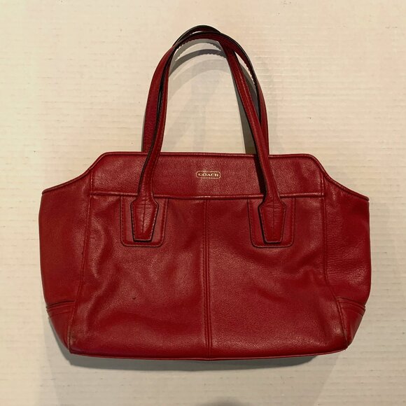 Vintage Red Coach Purse - Small - Picture 1 of 6